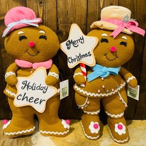 Gingerbread Fabric Pastel Man/Lady